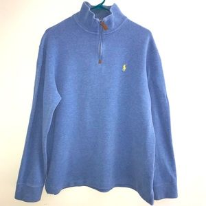 POLO by RALPH LAUREN Men’s Quarter-Zip 100% Cotton Sweater. Size Large. VGUC.